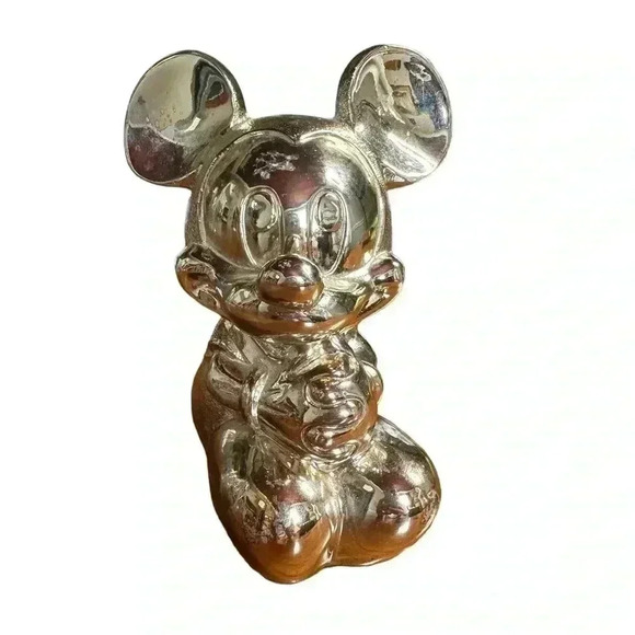 Disney 1989 Reed & Barton Disney Babies Mickey Mouse Silverplated Bank - Picture 6 of 6